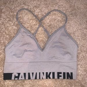 calvin klein sports bra